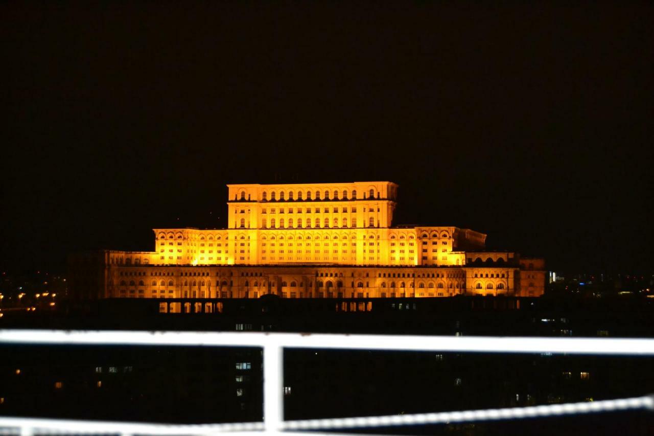 Panorama The Parliament Palace Bukarest Kültér fotó